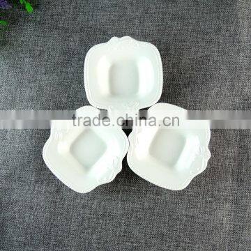 Corporate Gift 2016 3pcs White Ceramic Bowl With Spoon Set In Gift Box photo-4