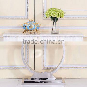 marble top console table sainless steel base 952#