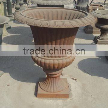 Hot Sale Cast Iron Metal Garden Flower Pot Urn Planter photo-2