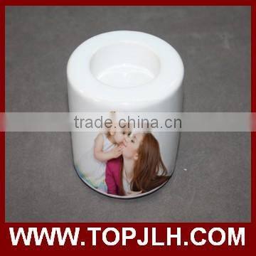Hot Selling House Sublimation Frosted Glass Candle Holder for Printing photo-3