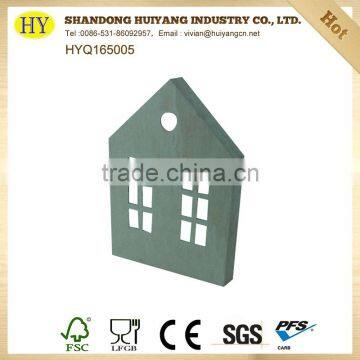 Shabby Chic House Shape Christmas Wooden Decoration on Sale photo-6