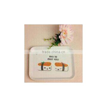 Decal Design Ecological No Pollution Bamboo Fiber Tray photo-4