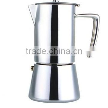 4/6cup stainless steel electric moka espresso stove top moka coffee maker