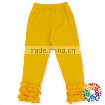 New Arrival 100% Cotton Kids Ruffle Pants Many Colors Ruffle Capri Pants Wholesale Best Prices Ruffle Pants photo-5