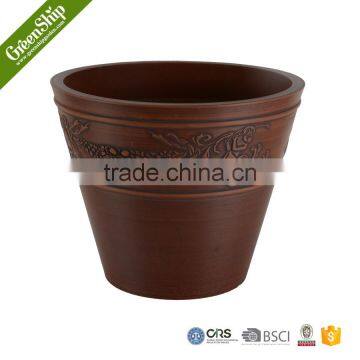 Antique Round Sculpture Ceramic 16' Garden Planter photo-5