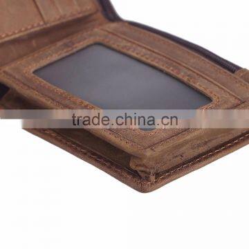 2017 Custom Desgin RFID Genuine Leather Wallets Personalize Leather Wallet India photo-2