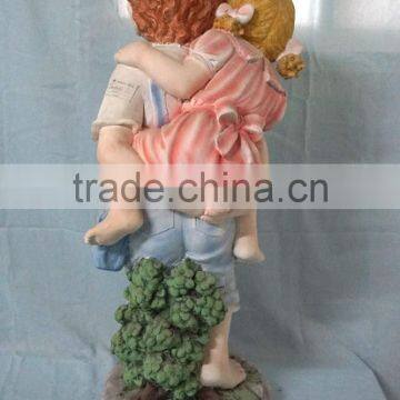 Garden Decor Reading Boy and Girl Fiberglass Statue photo-4
