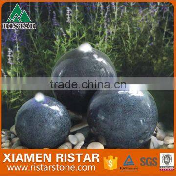 Natural granite stone outdoor fountain three pillar and balls, garden fountain