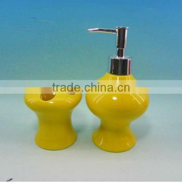 Unique Yellow ceramic Liquid Soap Dispensers