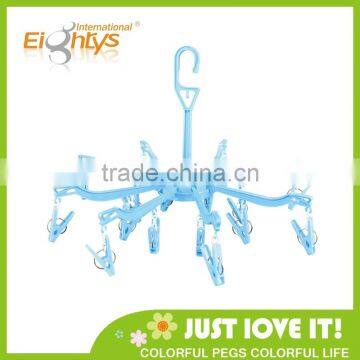 Durable pegs round plastic hangers for socks