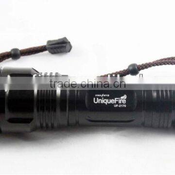 UniqueFire 1000lumens Cree XM-L T6 LED Continuous Lighting 3hours Long Fire Flashlight with Strobe buld