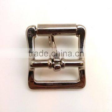 1" Center Bar Buckle With Lockable Prong, Zinc Alloy Strap Buckle in Nickel Plate photo-4