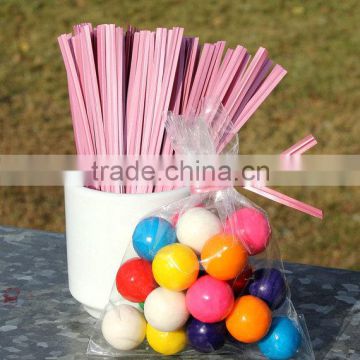 Plastic Coated With Metallic Wire Twist Ties for Plastic Bag Packing