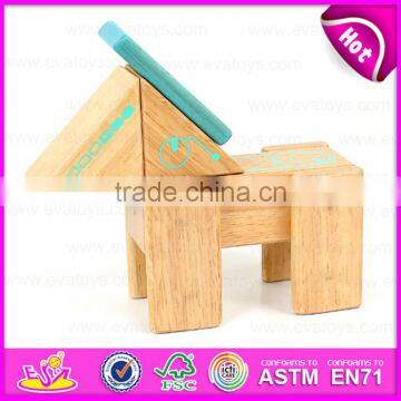 Hot Sale Non Toxic Wooden Robot Toy for Kids,DIY Children Wooden Robot Toy With Very Cheap Price W03B043 photo-3