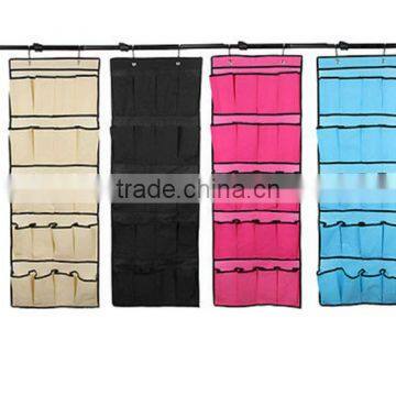 20 Pocket Wall Hanging Shoe Organizer Rack Space Saver Storage Bag Over the Door photo-4