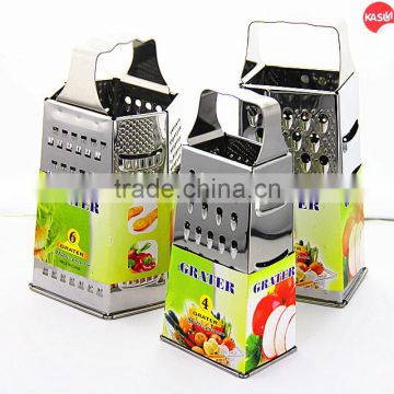 Hot sale high quality stainless steel wave handle 4 side grater