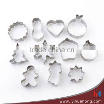 11 pcs LFGB standard stainless steel customized cookie cutters (HCM-M29)