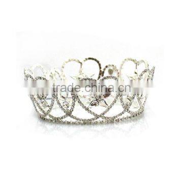 2015 Rhinestone Heart Queen Crown For Kids H172-153 photo-2