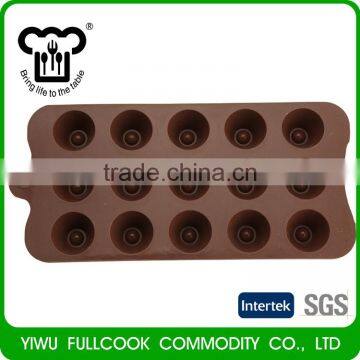 Round Silicone Mold for Chocolate Jelly and Candy 15 Pieces per Mold photo-2