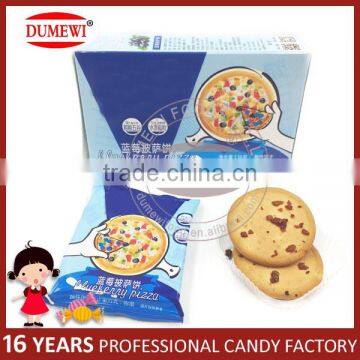 Cranberry/ Blueberry Flavor Pizza Shape HALAL Cookies Biscuits photo-3