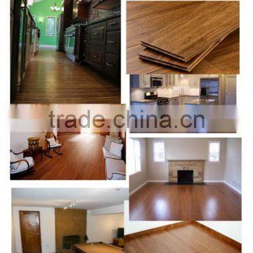 Factory Supplied Good Quality and Cheap Carbonized Click Strand Woven Bamboos Floor photo-2