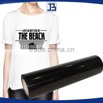 JiaBao Black Iron on Heat Transfer Vinyl Roll for T Shirt, 50cm*25m, total 8 colors available