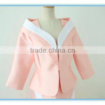 Elegant Skirt Sets Pink Color Combination Wholesale Church Suits For Ladies photo-4