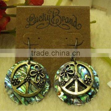 Restoring ancient ways of abalone shell pendant earrings