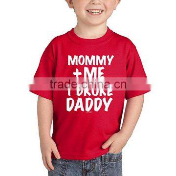 Mommy and me Kids t Shirts Custom 100% PreShrunk Cotton Blank Plain t Shirt Wholesale photo-6