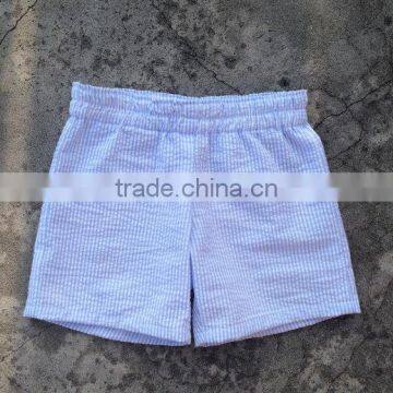 Boys Summer Beach Shorts Seersucker Fabric Swim Trunk Toddler Boy Beachwear photo-4