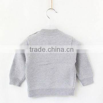 Cartoon Bear Jacquard Boys Crewneck Knitted Sweater photo-2