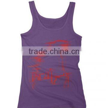 China Wholesale Custom Printing 100 Cotton Sublimation Tank Top Women photo-3