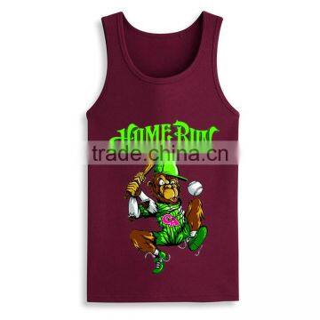 Wholesale Cheap Printed Design Screen Printing Custom Stringer Bodybuilding Tank Top photo-4