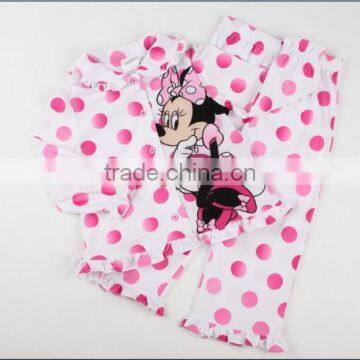 Mikey Mouse Printing Patent Licensing Girl Pajamas White Sleeping Wear photo-6