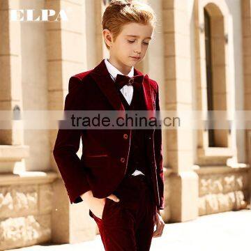 High Quality Velvet Sweat Formal Party Suits for Boys photo-5