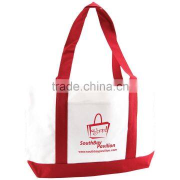 Boat Nylon Tote Bag - Features Self-fabric Handles, a Front Pocket and Comes With Your Logo. photo-3
