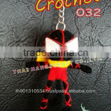 Handmade Crochet Key chains Wholesale Key rings