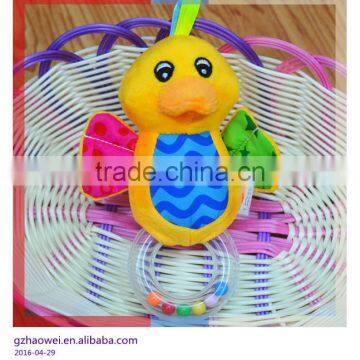 Cute Animal Baby Educational Plush Toys With Ring in Colorful Beans Baby Gifts photo-2