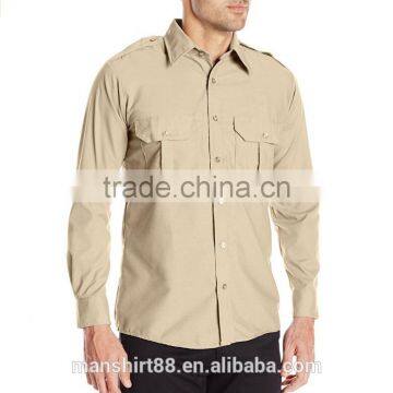 Men's Classic Long Sleeve Security Uniform Shirt photo-5