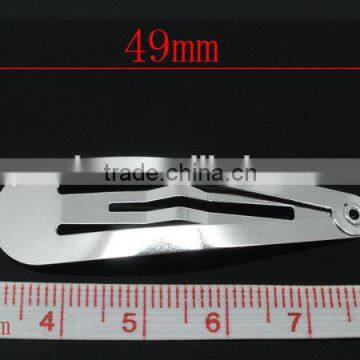 Wholesale Silver Tone Hair Clips Snaps For Kids Toddler photo-3