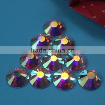Wholesale SS16 Crystal AB Drill Flat Back Rhinestone photo-3