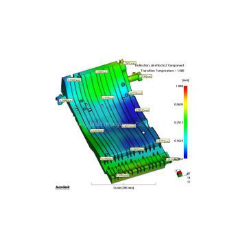 High precision injection mold design and manufacture within mold flow optimum