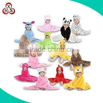 newborn baby blanket animal head shaped plush pillow baby blanket