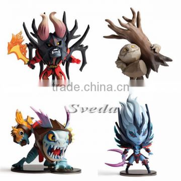 Hot game DOTA2 Q version action figure set of 4pcs with gift box packing hot selling DOTA2 PVC figure