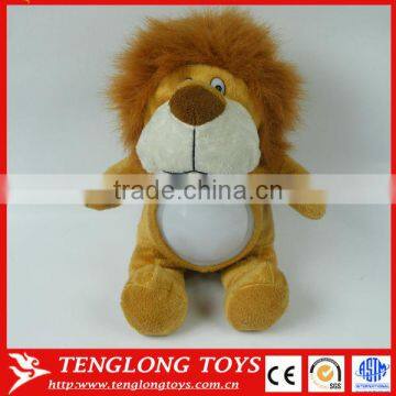 Top quality cute animal plush lion baby night light toy