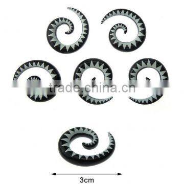 Eye-catching Acrylic Ear Expander Ear Fake Piercing Jewelry,Fake Snail Body Piercing Jewelry
