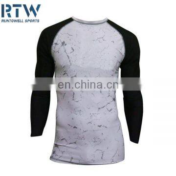 Blank mma rash guard manufacturer China, rashguard mma