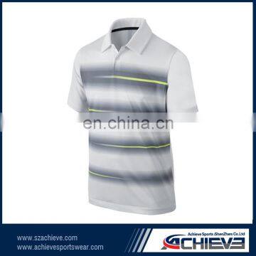 unisex vertical striped arrow polo shirts in miami