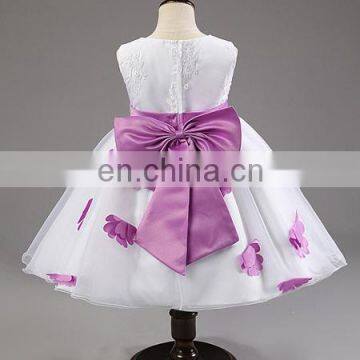 China Boutique Clothing Children Fancy White Wedding Dress Baby Girl Clothes photo-4