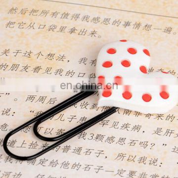 Wholesale fashion heart shape magnetic bookmarkers